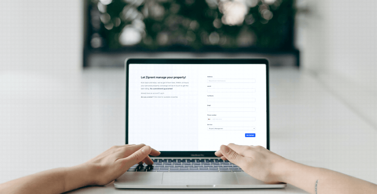 Get started form